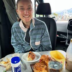 Letztes Frühstück im Camper