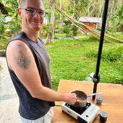 Preparing out ceremonial cacao for the first time 🫶