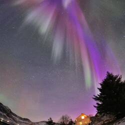 Frühmorgens dann die Blaurosa Phase