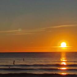 Sonnenuntergang über dem Meer