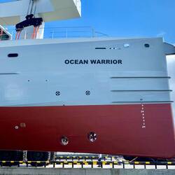 .. und neben uns ins Wasser gelassen