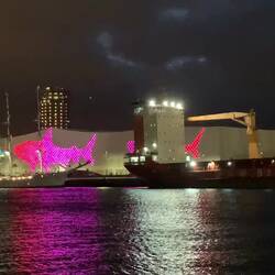 Blick auf das Poema del Mar, das Aquarium von Las Palmas