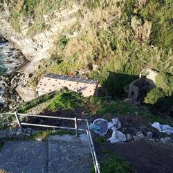 Steiler Weg abwärts