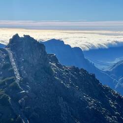der Wolken-"Wasserfall