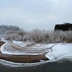 Bastionsmauer im Hintergrund