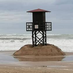Gestern von der Strandwacht schon geschützt