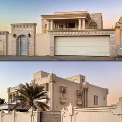 Schicke Wohnhäuser der Wohlbetuchten