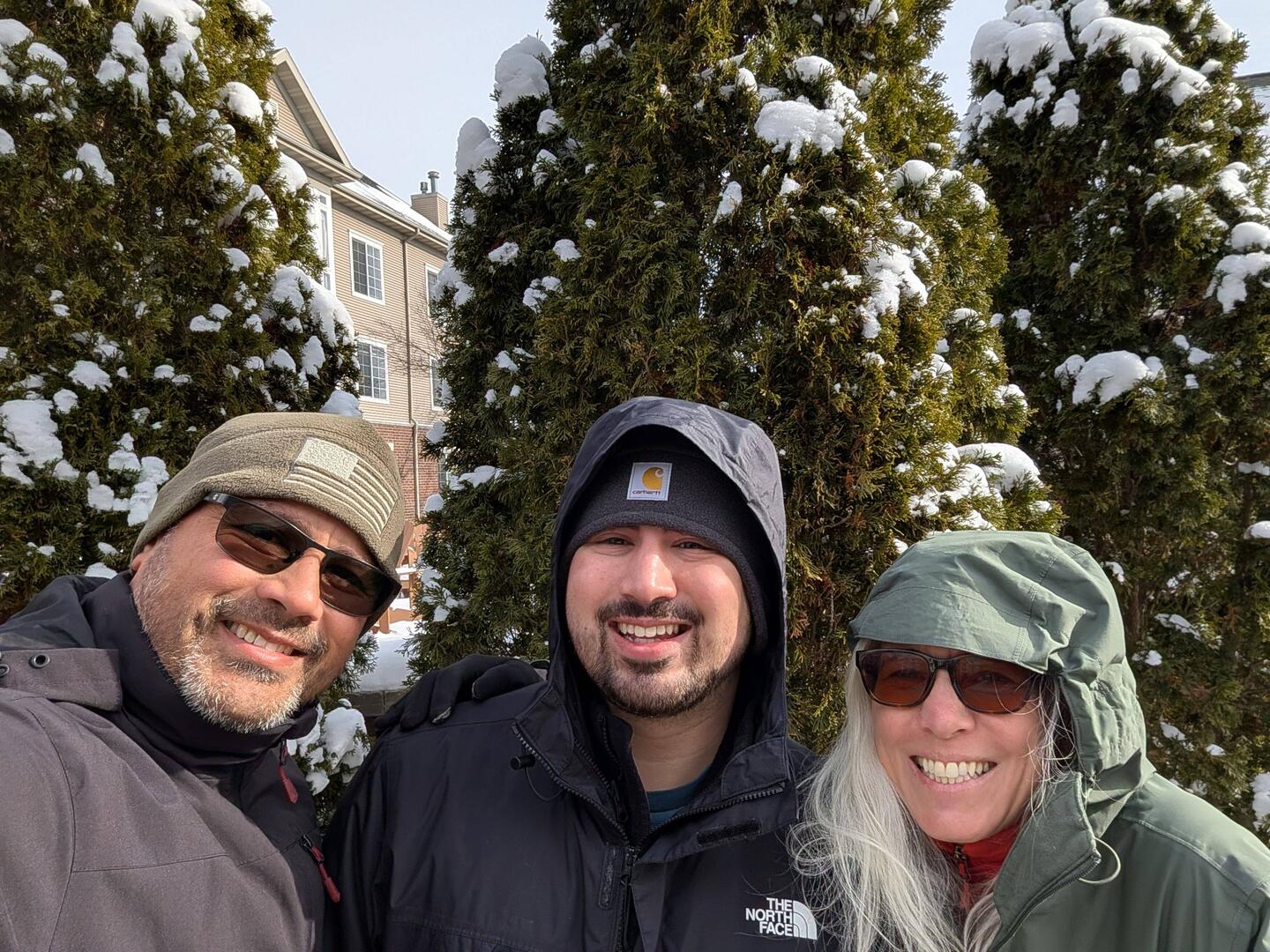 S picture with Trevor as we leave Madison