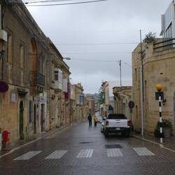 The deserted streets of Xewkija