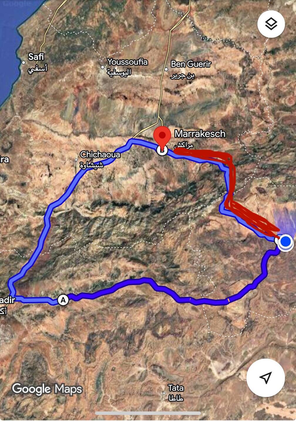 Direkt 3,5 h, drumherum 7,5 h😩