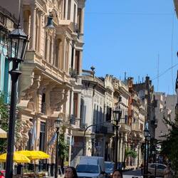 Old Buenos Aires street scene.