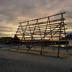 Hier wird Stockfisch getrocknet.