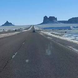 Straße war aber zum größten Teil frei.