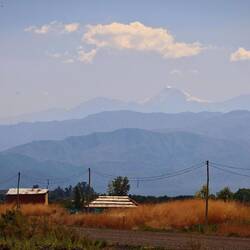 Der Chef = Aconcagua - mit 6961m der höchste Berg Amerikas und rund um Mendoza überall zu sehen