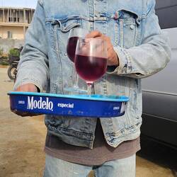 Rick served us afternoon wine