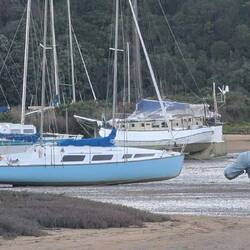 Boats are also high and dry!