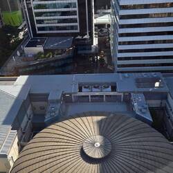 Copper dome in city hall.