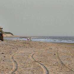 Endless beach on border to Guinea Bissau