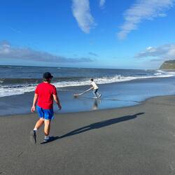 Der Strand an dem wir die Nacht verbringen