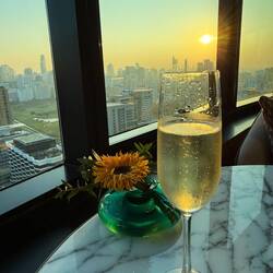 Sunset in der Lounge