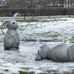 Den Osterhasen wars zu kalt.