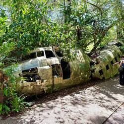 Flugzeugwrack aus dem 2. Weltkrieg