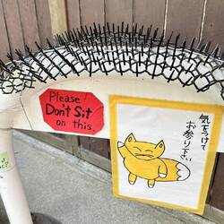 Should you not sit because of the spikes or are the spikes there so you do not sit???