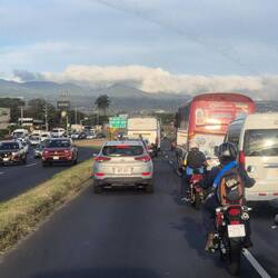 Viel los auf der Straße