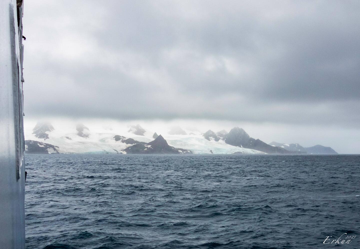 First glimpse of Elephant Island — South Shetlands.