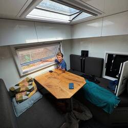 Colin und ich heute hinten Beifahrer