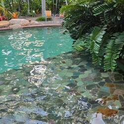 Pool at our current motel.