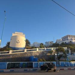 Blau-Weiße Fassaden