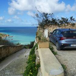 San Blas Bay... ready to walk the last few hundred metres