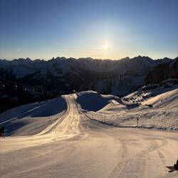 Hahnenköpfle Abfahrt beim Early Bird