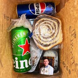 This is what everybody got at the door when leaving the funeral service.