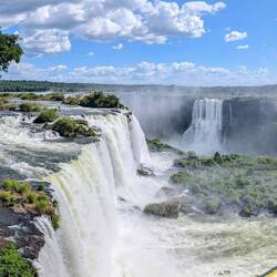From the Brazilian side - panorama.