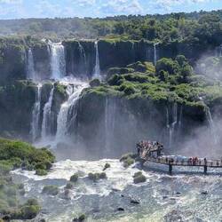 From the Brazilian side - panorama.