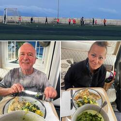 Mahlzeit heute mit Fußball Ausblick☺️