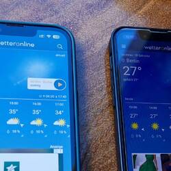 Gleicher Ort, zwei verschiedene Temperaturen