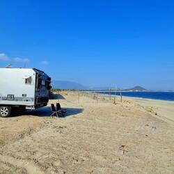 Stellplätzli am Strand