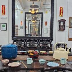 Unendlichkeitsspiegel in der Empfangshalle.