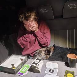 Der lange Kampf ist zu Ende. Anina hat mit mehr als 1111 Punkten die Frantic Partie verlohren.