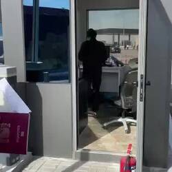 Back entrance to passport control