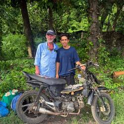 Dale with Beru, his driver