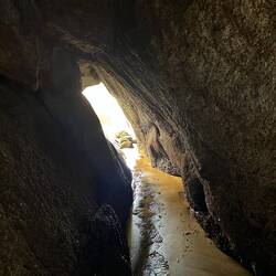 Auch hier hatte es wieder spannende Spalten und Höhlen zu entdecken...