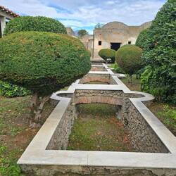 Courtyards Garden of Villa in Pompeii