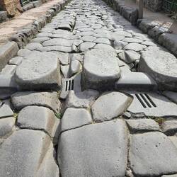 Stepping Stones Across Road in Pompeii