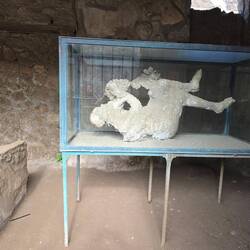 Plaster Caste of Victim