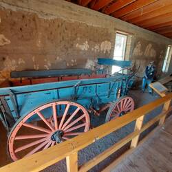 Am Anfang war Infanterie hier stationiert, Cavalary kam später. Das war ein Infantery Gepäckwagen.