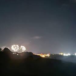 Bissle Feuerwerk bei den Hotelbunkern 😅🙈